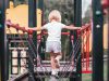 kid riding in the park in Kolkata