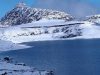 frozen lake in Tawang in India