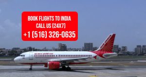 AirIndia flight parked in Mumbai Airport in India