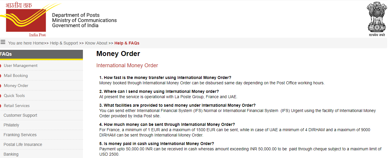 international money orders