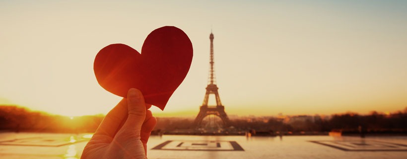 Heart Symbol and The Eiffel Tower